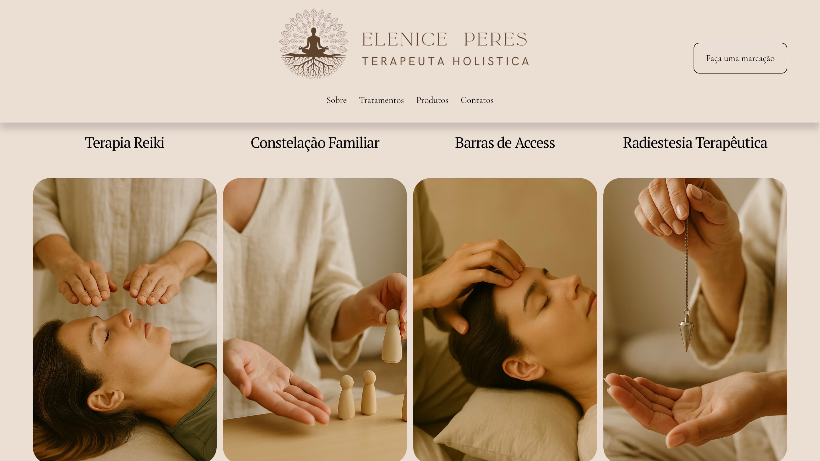 Elenice Peres website hero